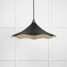 Smooth Brass Flora Pendant in Elan Black | From The Anvil - Ceiling Lights - From The Anvil - Yester Home