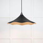 Smooth Brass Flora Pendant in Elan Black | From The Anvil - Ceiling Lights - From The Anvil - Yester Home