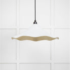 Smooth Brass Flora Pendant in Flock | From The Anvil - Ceiling Lights - From The Anvil - Yester Home