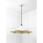 Smooth Brass Flora Pendant in Flock | From The Anvil - Ceiling Lights - From The Anvil - Yester Home