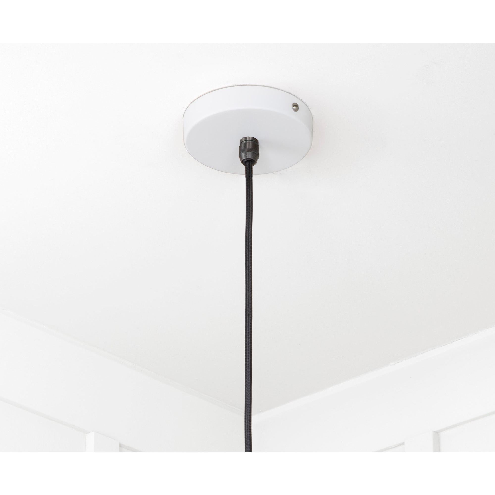 Smooth Brass Flora Pendant in Flock | From The Anvil - Ceiling Lights - From The Anvil - Yester Home