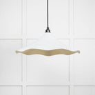 Smooth Brass Flora Pendant in Flock | From The Anvil-Ceiling Pendants-Yester Home