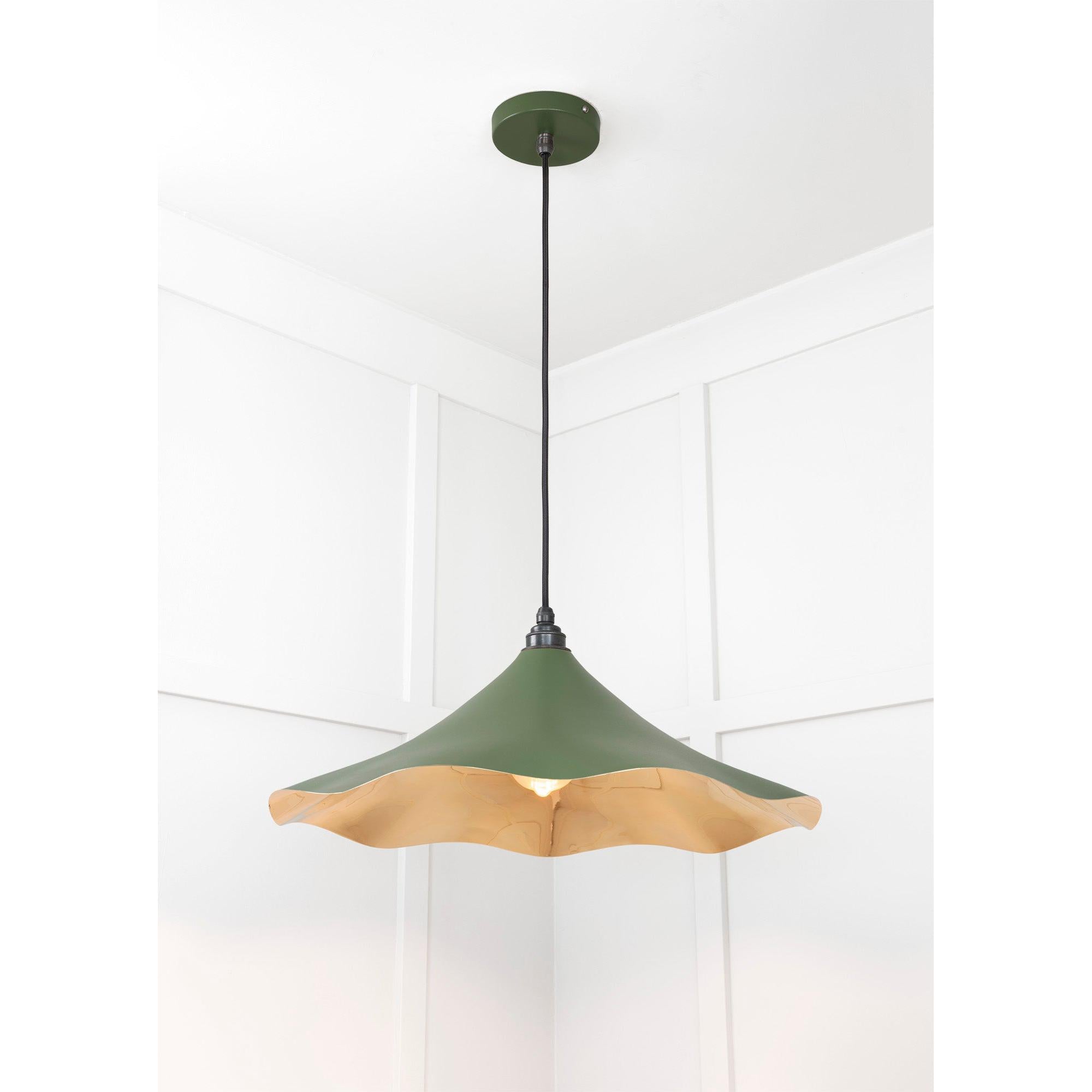 Smooth Brass Flora Pendant in Heath | From The Anvil - Ceiling Lights - From The Anvil - Yester Home