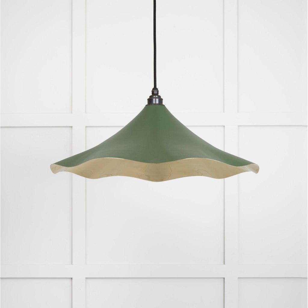 Smooth Brass Flora Pendant in Heath | From The Anvil-Ceiling Pendants-Yester Home