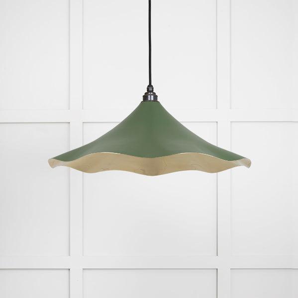 Smooth Brass Flora Pendant in Heath | From The Anvil