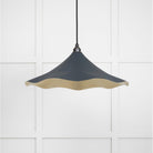 Smooth Brass Flora Pendant in Soot | From The Anvil - Ceiling Lights - From The Anvil - Yester Home
