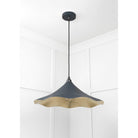 Smooth Brass Flora Pendant in Soot | From The Anvil - Ceiling Lights - From The Anvil - Yester Home