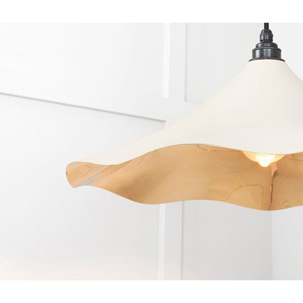 Smooth Brass Flora Pendant in Teasel | From The Anvil-Ceiling Pendants-Yester Home