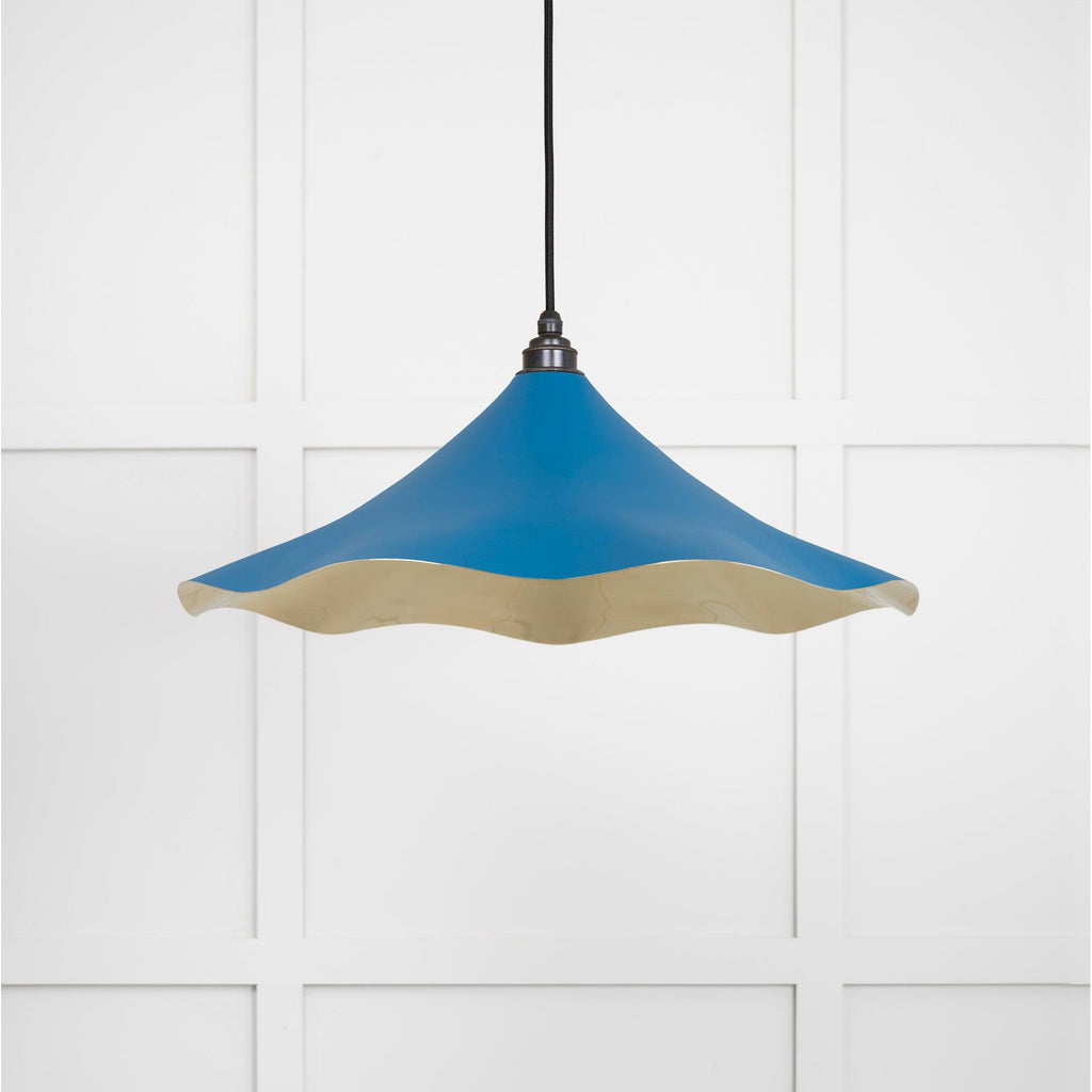 Smooth Brass Flora Pendant in Upstream | From The Anvil-Ceiling Pendants-Yester Home