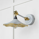 Smooth Brass Flora Wall Light in Birch | From The Anvil-Wall Lights-Yester Home