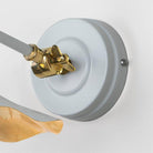 Smooth Brass Flora Wall Light in Birch | From The Anvil-Wall Lights-Yester Home