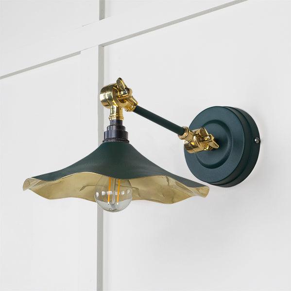 Smooth Brass Flora Wall Light in Dingle | From The Anvil