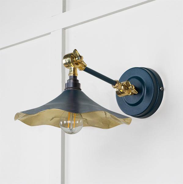 Smooth Brass Flora Wall Light in Dusk | From The Anvil