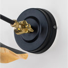 Smooth Brass Flora Wall Light in Elan Black | From The Anvil - Wall Lights - From The Anvil - Yester Home