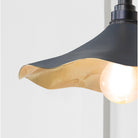 Smooth Brass Flora Wall Light in Slate | From The Anvil - Wall Lights - From The Anvil - Yester Home