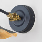 Smooth Brass Flora Wall Light in Slate | From The Anvil - Wall Lights - From The Anvil - Yester Home