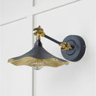 Smooth Brass Flora Wall Light in Slate | From The Anvil - Wall Lights - From The Anvil - Yester Home