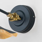 Smooth Brass Flora Wall Light in Soot | From The Anvil-Wall Lights-Yester Home