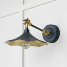 Smooth Brass Flora Wall Light in Soot | From The Anvil-Wall Lights-Yester Home