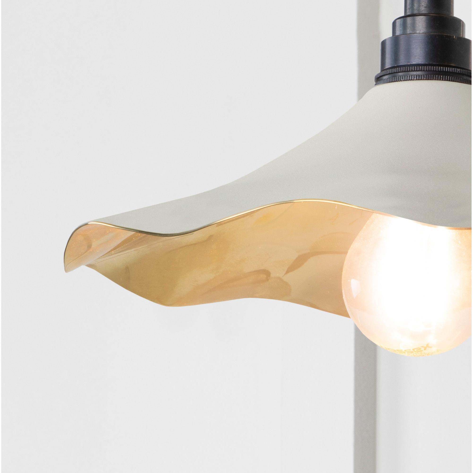 Smooth Brass Flora Wall Light in Teasel | From The Anvil - Wall Lights - From The Anvil - Yester Home