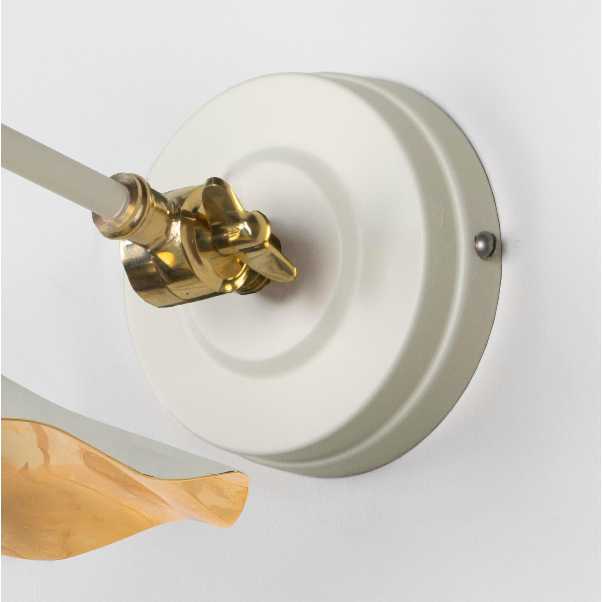 Smooth Brass Flora Wall Light in Teasel | From The Anvil - Wall Lights - From The Anvil - Yester Home