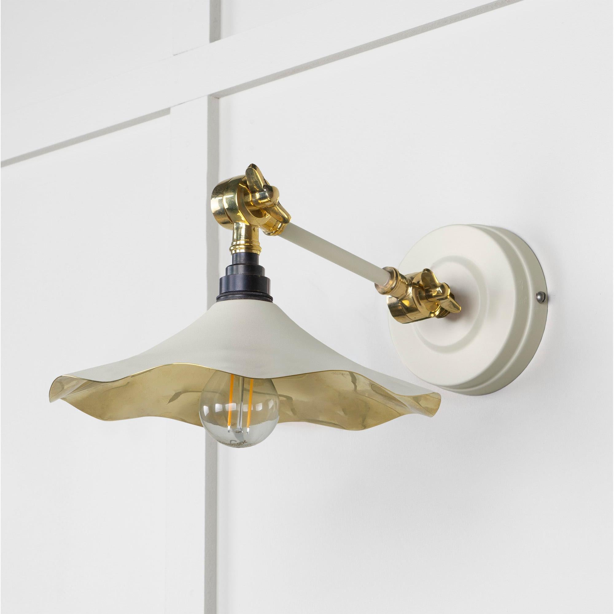 Smooth Brass Flora Wall Light in Teasel | From The Anvil - Wall Lights - From The Anvil - Yester Home