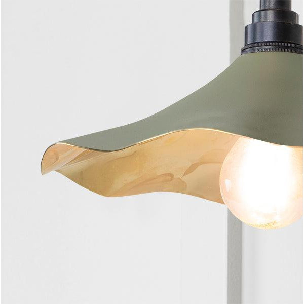 Smooth Brass Flora Wall Light in Tump | From The Anvil-Wall Lights-Yester Home
