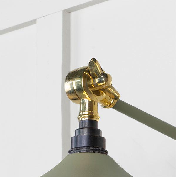 Smooth Brass Flora Wall Light in Tump | From The Anvil-Wall Lights-Yester Home