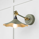 Smooth Brass Flora Wall Light in Tump | From The Anvil-Wall Lights-Yester Home