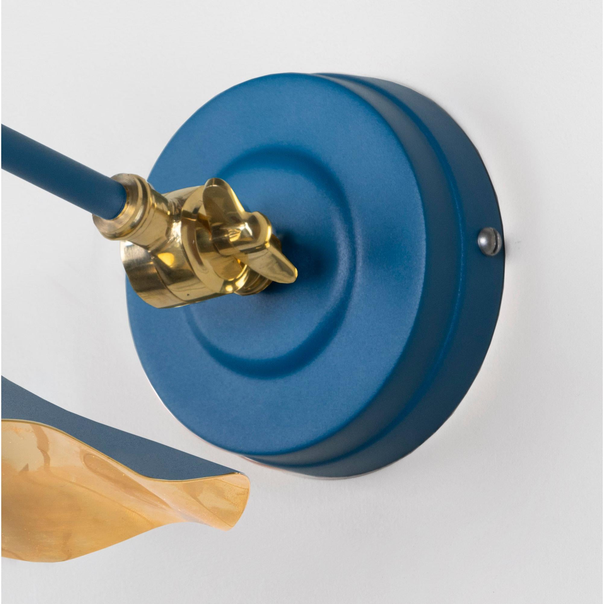 Smooth Brass Flora Wall Light in Upstream | From The Anvil - Wall Lights - From The Anvil - Yester Home