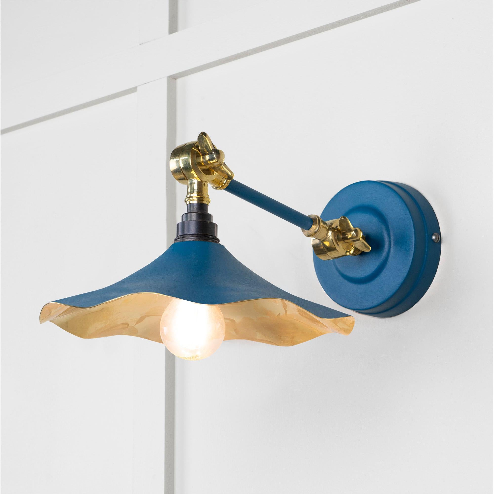 Smooth Brass Flora Wall Light in Upstream | From The Anvil - Wall Lights - From The Anvil - Yester Home