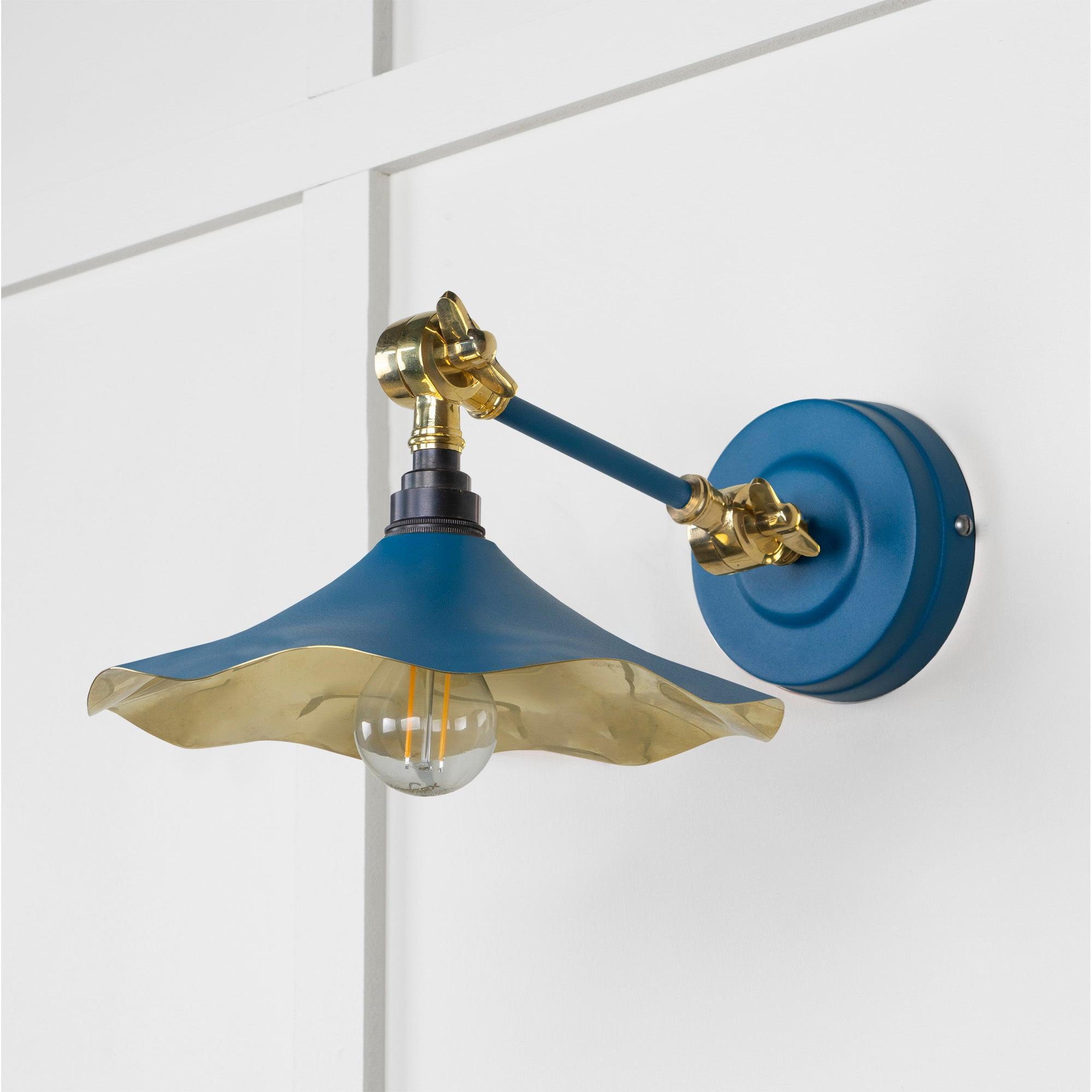 Smooth Brass Flora Wall Light in Upstream | From The Anvil - Wall Lights - From The Anvil - Yester Home