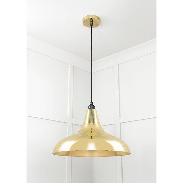 Smooth Brass Frankley Pendant | From The Anvil-Ceiling Pendants-Yester Home