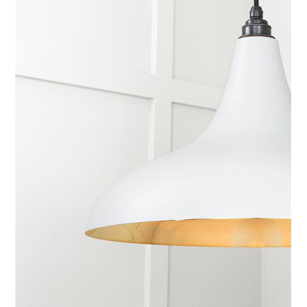 Smooth Brass Frankley Pendant in Birch | From The Anvil-Ceiling Pendants-Yester Home