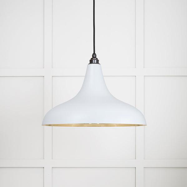 Smooth Brass Frankley Pendant in Birch | From The Anvil-Ceiling Pendants-Yester Home
