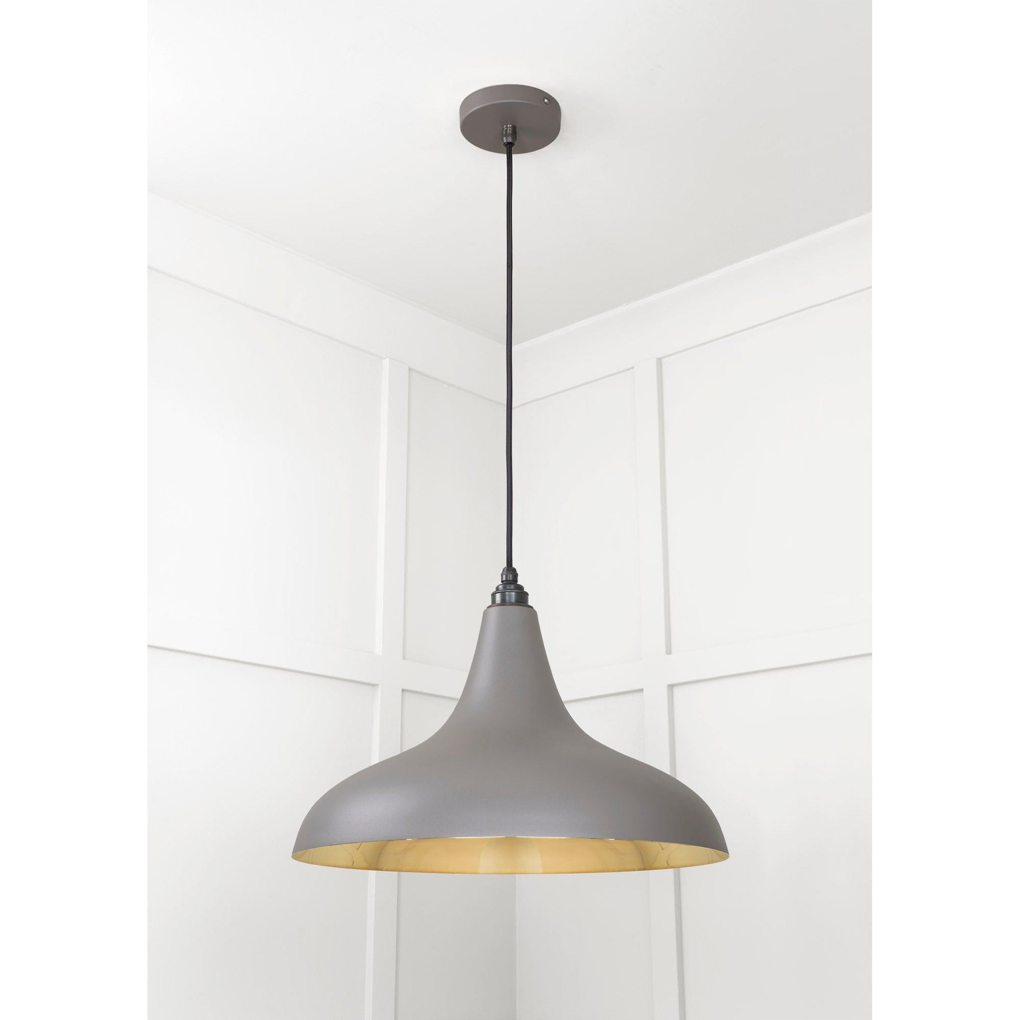 Smooth Brass Frankley Pendant in Bluff | From The Anvil - Ceiling Lights - From The Anvil - Yester Home