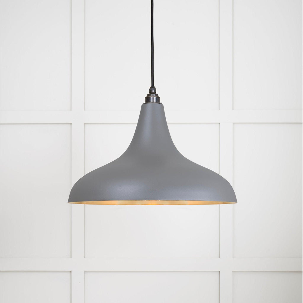 Smooth Brass Frankley Pendant in Bluff | From The Anvil