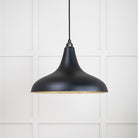 Smooth Brass Frankley Pendant in Elan Black | From The Anvil - Ceiling Lights - From The Anvil - Yester Home