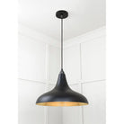 Smooth Brass Frankley Pendant in Elan Black | From The Anvil-Ceiling Pendants-Yester Home