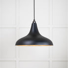 Smooth Brass Frankley Pendant in Elan Black | From The Anvil - Ceiling Lights - From The Anvil - Yester Home