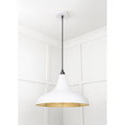 Smooth Brass Frankley Pendant in Flock | From The Anvil - Ceiling Lights - From The Anvil - Yester Home