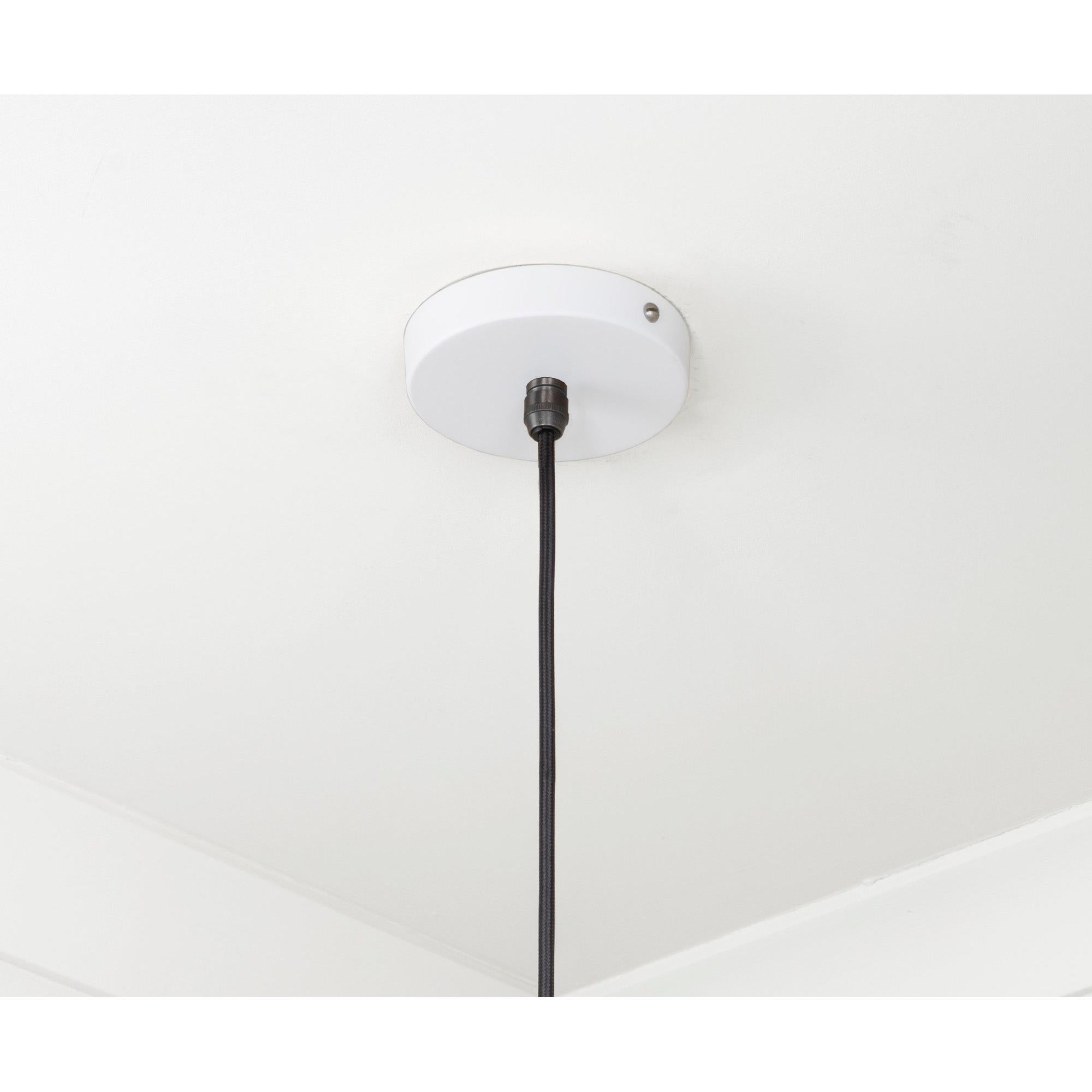 Smooth Brass Frankley Pendant in Flock | From The Anvil - Ceiling Lights - From The Anvil - Yester Home