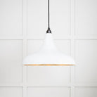 Smooth Brass Frankley Pendant in Flock | From The Anvil-Ceiling Pendants-Yester Home
