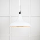 Smooth Brass Frankley Pendant in Flock | From The Anvil-Ceiling Pendants-Yester Home