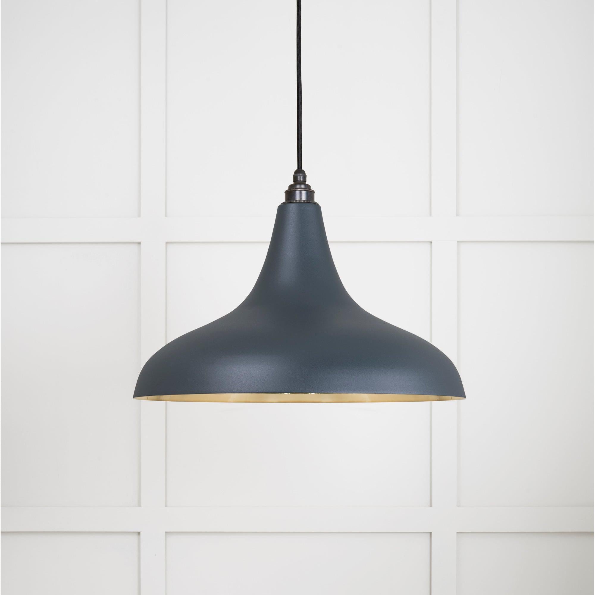 Smooth Brass Frankley Pendant in Soot | From The Anvil - Ceiling Lights - From The Anvil - Yester Home