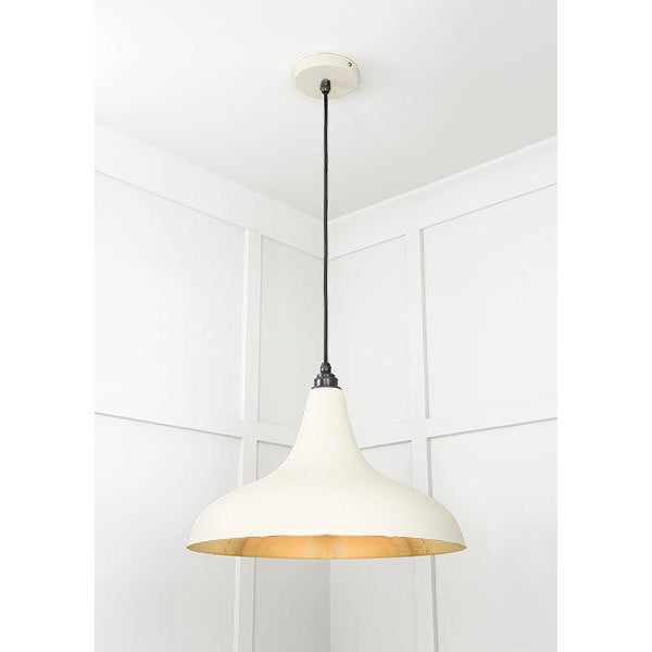 Smooth Brass Frankley Pendant in Teasel | From The Anvil