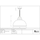 Smooth Brass Harborne Pendant | From The Anvil-Harborne-Yester Home