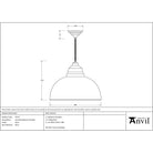 Smooth Brass Harborne Pendant | From The Anvil - Harborne - From The Anvil - Yester Home
