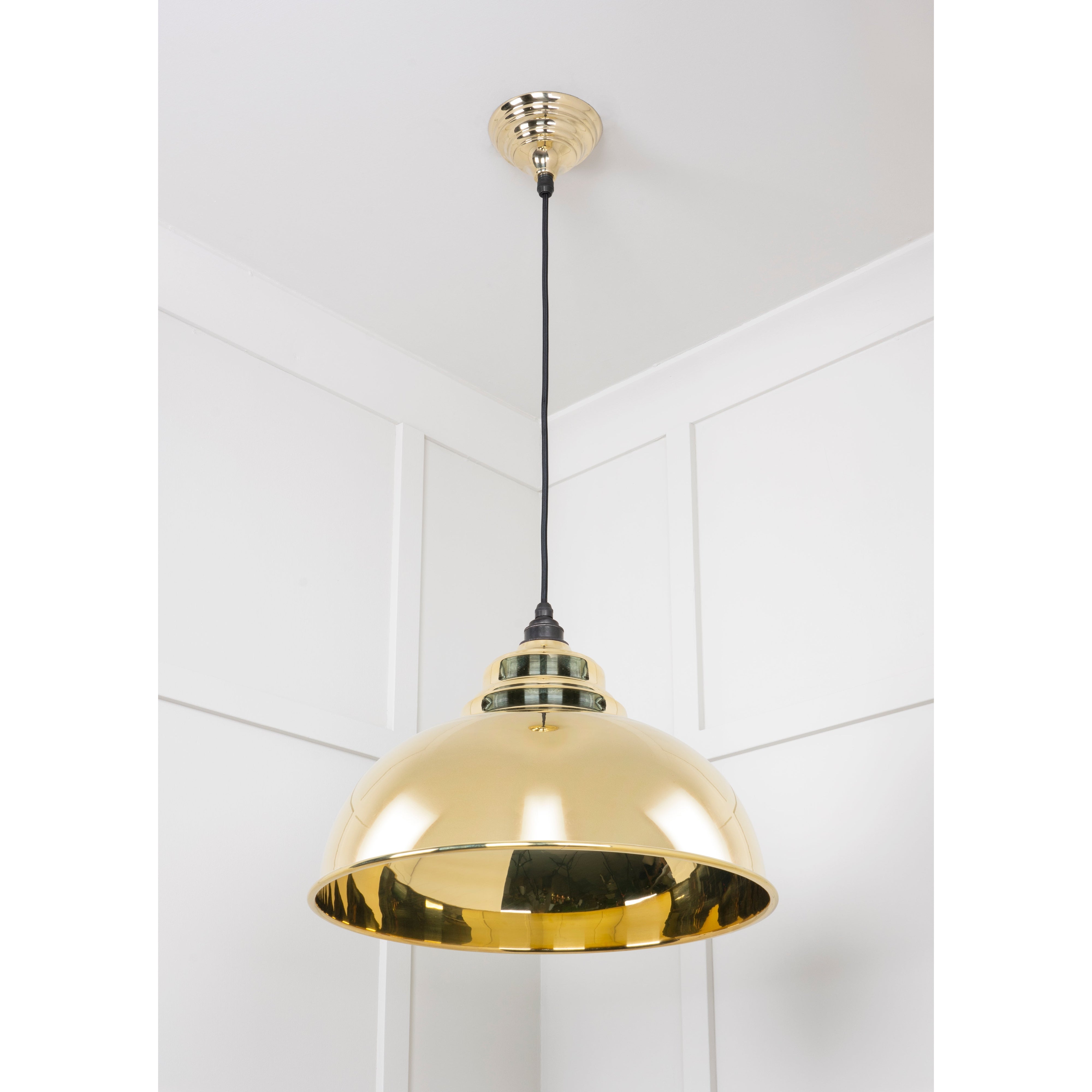 Smooth Brass Harborne Pendant | From The Anvil-Harborne-Yester Home