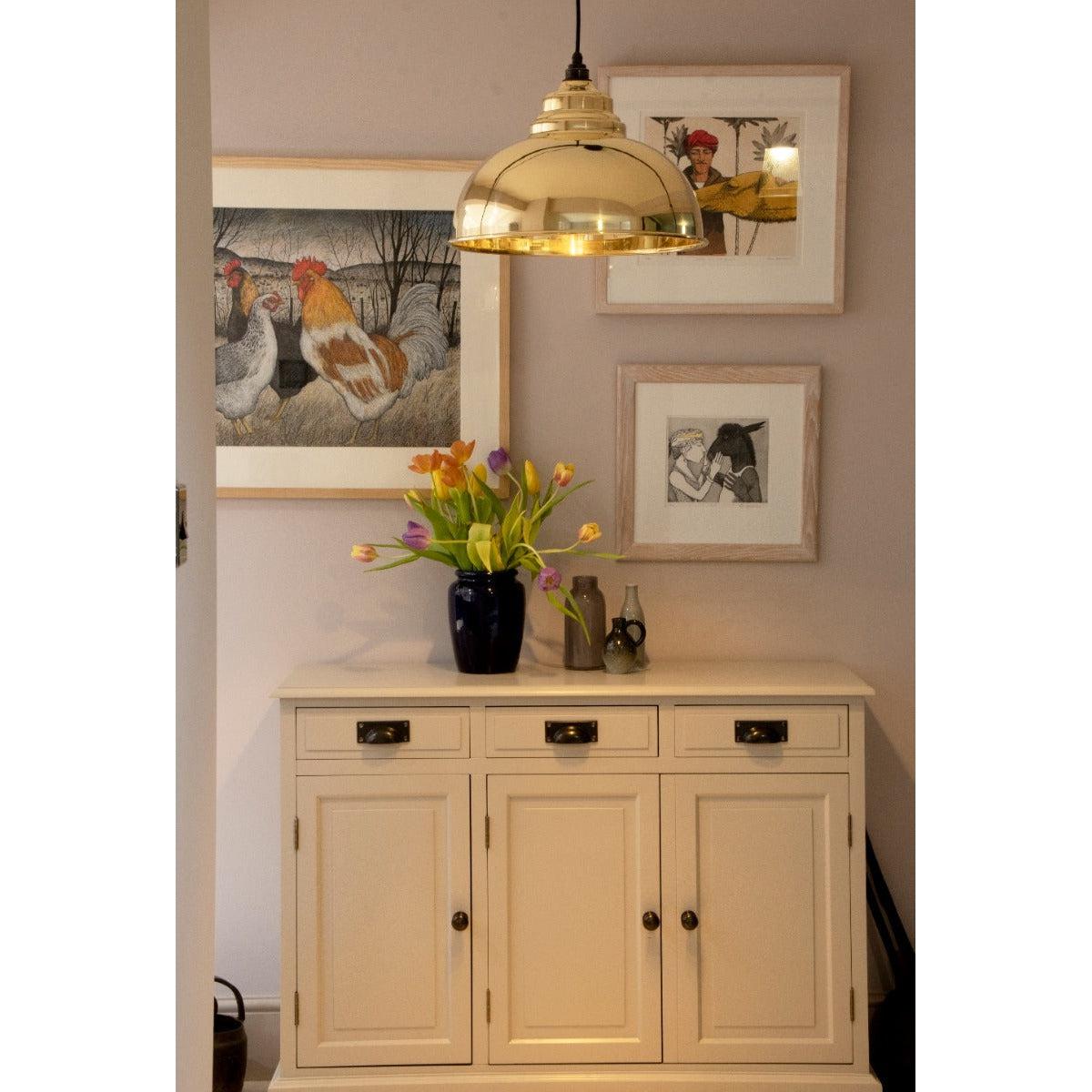 Smooth Brass Harborne Pendant | From The Anvil-Harborne-Yester Home